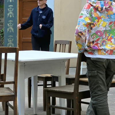 Auch der Michel ist flei&szlig;ig am proben
