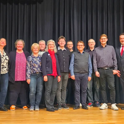 Ein Teil der diesjährig geehrten Vereinsmitglieder Ein Teil der diesjährig geehrten Vereinsmitglieder