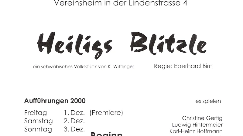 Heiligs Blitzle